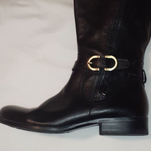 Naturalizer Josey Black Leather Boot Wide Shaft 6½‎ - Picture 4 of 15